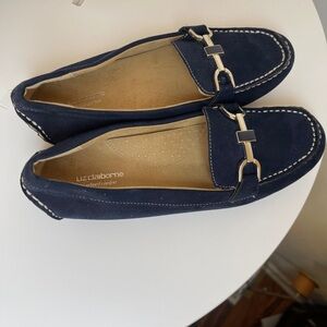 Liz Claiborne Navy Blue Loafers